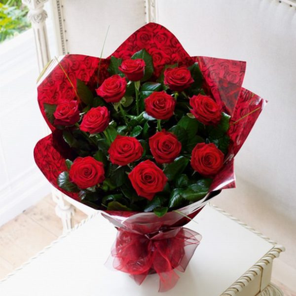 Valentine's day red rose bouquet