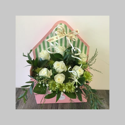 Pink Envelope Arrangement