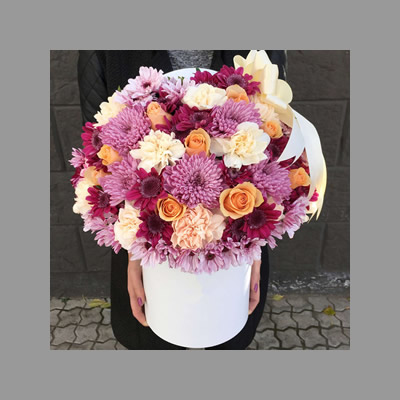 Bright Bouquet Hat Box